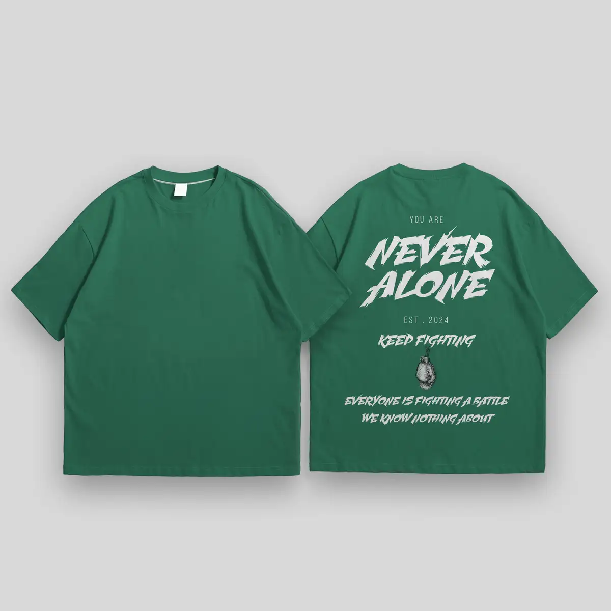 Never Alone Oversized T-shirt - Image 3