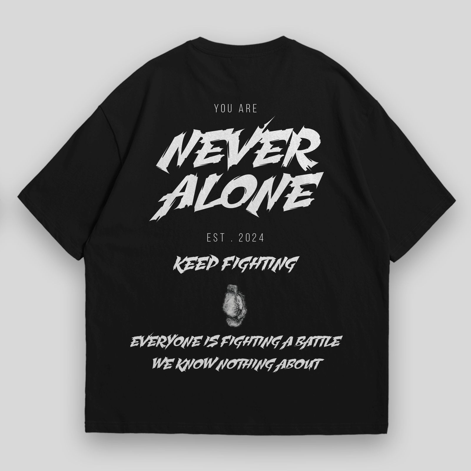 Never Alone Oversized T-shirt - Image 4