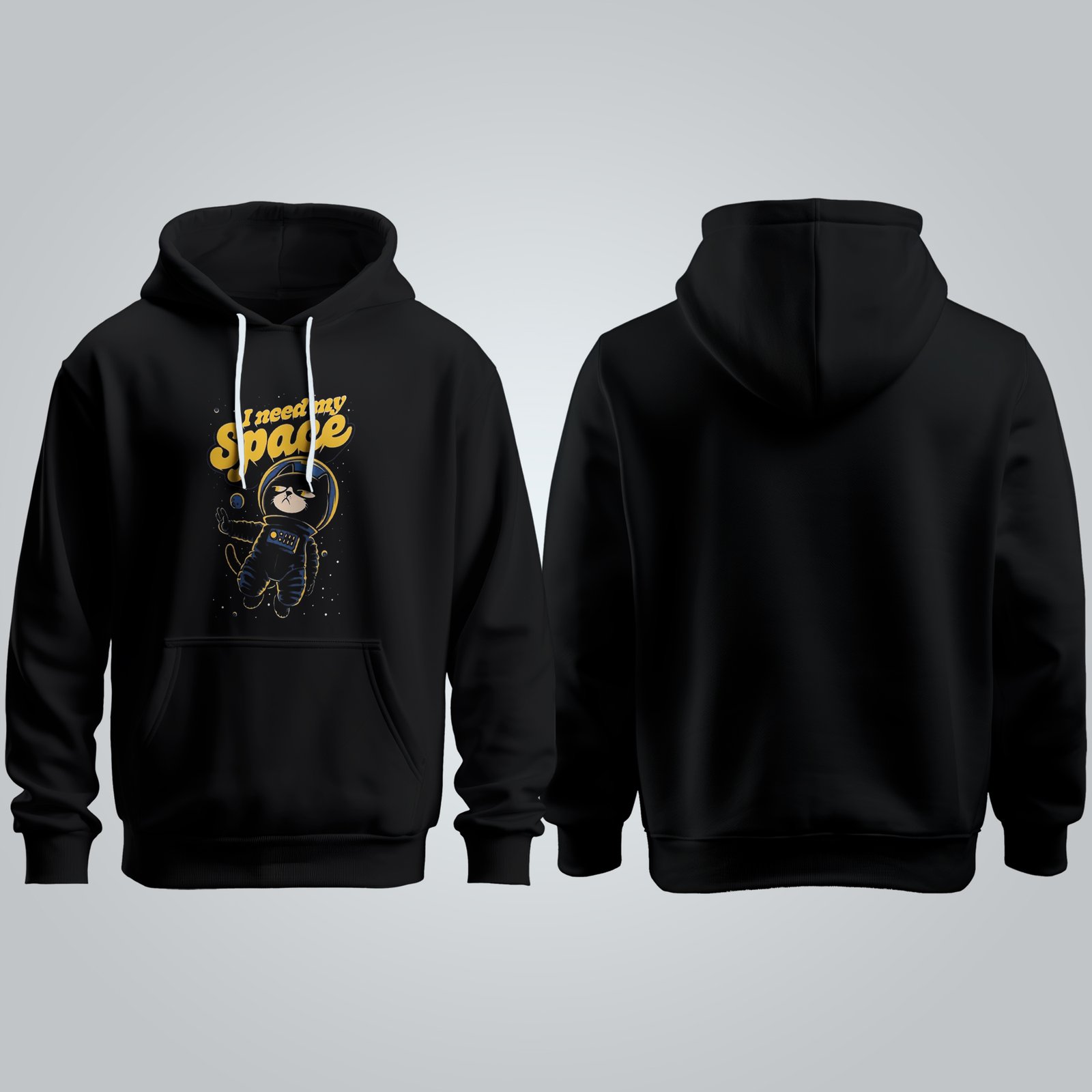 Space Cat Oversized Hoodie