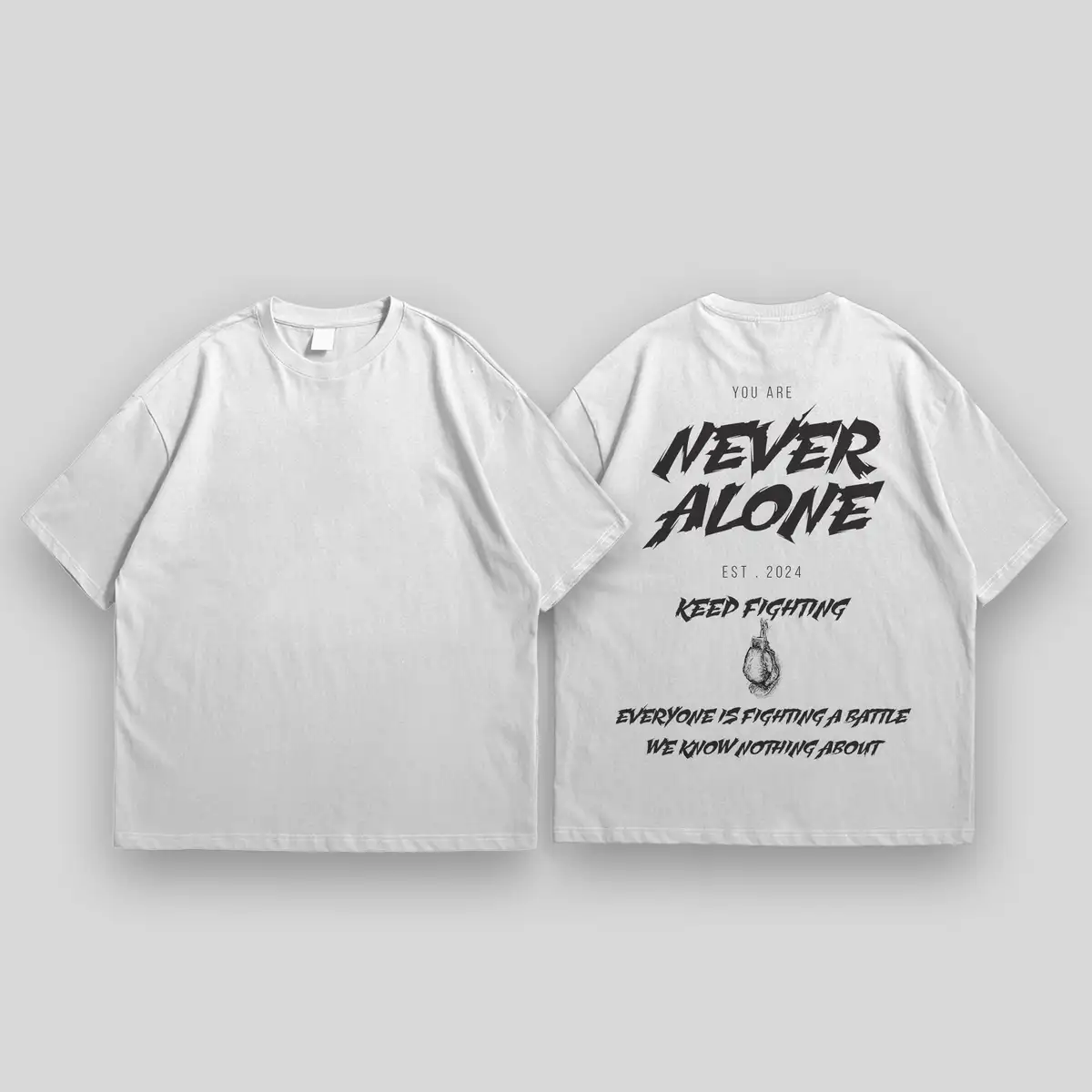 Never Alone Oversized T-shirt - Image 2