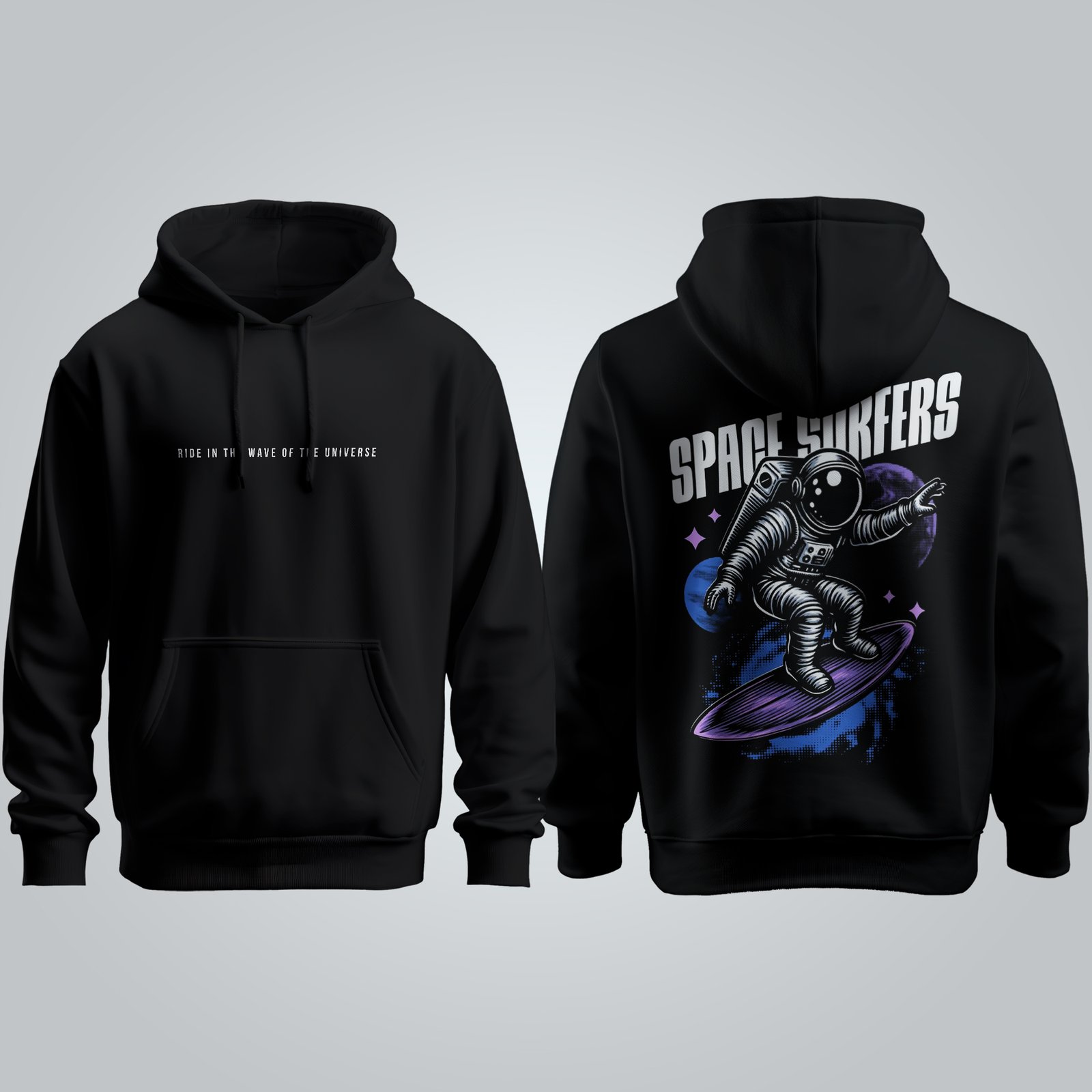 Space Surf Oversized Hoodie